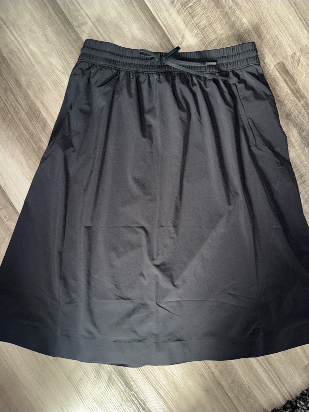 Athleta 16 Arrival Skirt Black #586857 womens below knee elastic waist womens’s - Picture 4 of 9